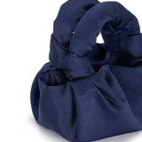 GYOSA | Dark Blue Satin Handbag