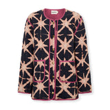 ESTRELLA | Black Printed Quilted Coat