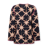 ESTRELLA | Black Printed Quilted Coat