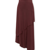 GINEVRA | Natural Silk Skirt with Fluid Drape