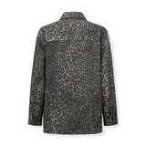OLIVIA | Leopard Printed Cotton Jacket