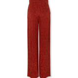 SULTANA | Rust Tonal Jacquard Wide Leg Trousers