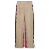 CANDY | Cotton Trousers with Hand Embroidery
