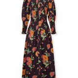 SCARLET | Multi Floral Cotton Midi Dress