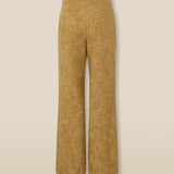 PALOS | Textured Golden Brown Cotton Trousers