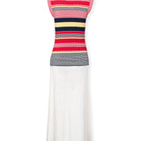 UDUKU | Vestido de punto plisado multicolor