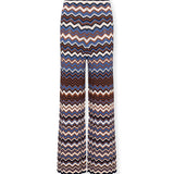 NONA | Pantalón de Punto con Estampado Zigzag Multicolor