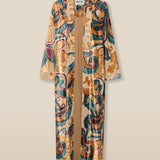 CIANITA | Gold Multi Embroidered Kimono