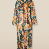 CIANITA | Gold Multi Embroidered Kimono