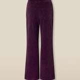 MILENKA | Aubergine Cotton Corduroy Trousers