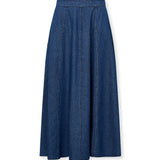 SIENNA | Indigo Blue Denim Midi Skirt