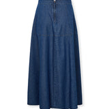 SIENNA | Indigo Blue Denim Midi Skirt