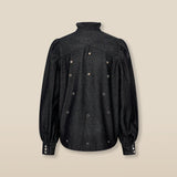 MIA | Black Cotton Eyelet Blouse