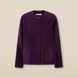 MILENKA | Aubergine Cotton Corduroy Jacket