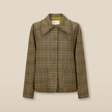 FRANCINE | Mustard Check Jacket