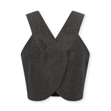 INDIANA | Black 100% Linen Top