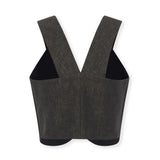 INDIANA | Black 100% Linen Top