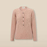 CLAIRE | Blush Pink Mohair Wool Knit Sweater