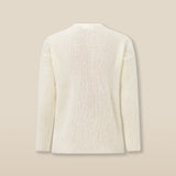 CLAIRE | Ecru Mohair Wool Knit Sweater