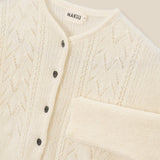 CLAIRE | Ecru Mohair Wool Knit Sweater