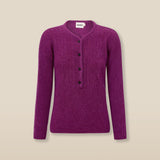 CLAIRE | Fuchsia Mohair Wool Knit Sweater
