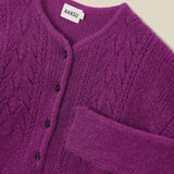 CLAIRE | Fuchsia Mohair Wool Knit Sweater