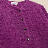CLAIRE | Fuchsia Mohair Wool Knit Sweater
