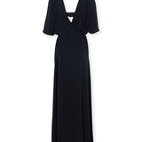 GINEVRA | Black Silk Maxi Dress