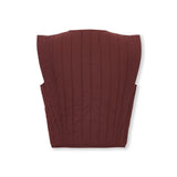 VEGA | Brown Appliqué Quilted Cotton Vest