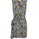 SEARLINES | Printed Silk Wrap Short Dress