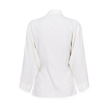 LOURDES | Off White Silk Wrap Blazer