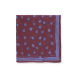 WATER DOTS | Brown & Purple Scarf