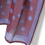 WATER DOTS | Brown & Purple Scarf