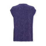 SULTANA | Rust Tonal Jacquard Twist Front Top