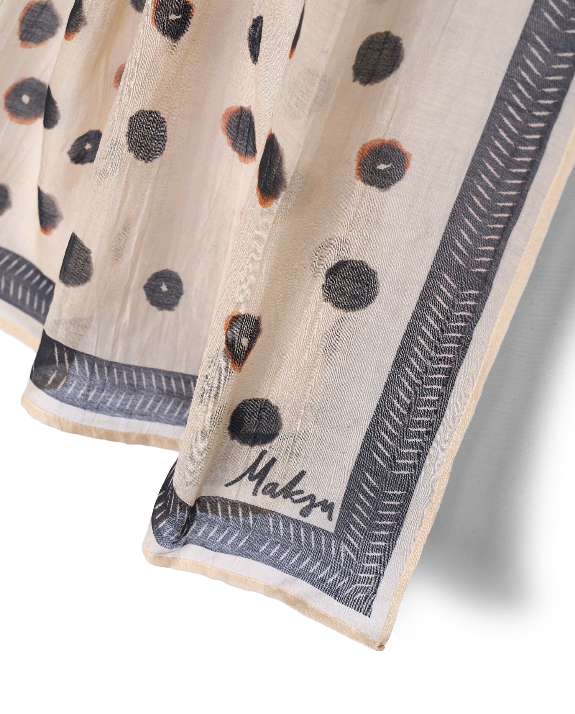 WATER DOTS | Black and White Scarf