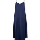 ELSIE | Navy Asymmetric Midi Dress