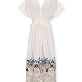 DREAM | 100% Cotton White Midi Dress