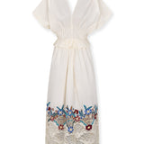 DREAM | 100% Cotton White Midi Dress