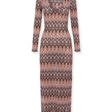 MENTOLO | Burgundy Italian Fabric Midi Dress