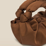 GYOSA | Brown Satin Handbag