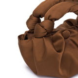 GYOSA | Brown Satin Handbag