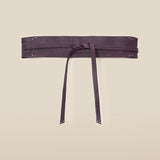 BAY | Burgundy Lamb Leather Wrap Belt