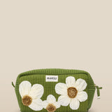CRISTINA | Green Flower Cotton Makeup Bag