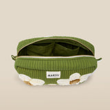 CRISTINA | Green Flower Cotton Makeup Bag