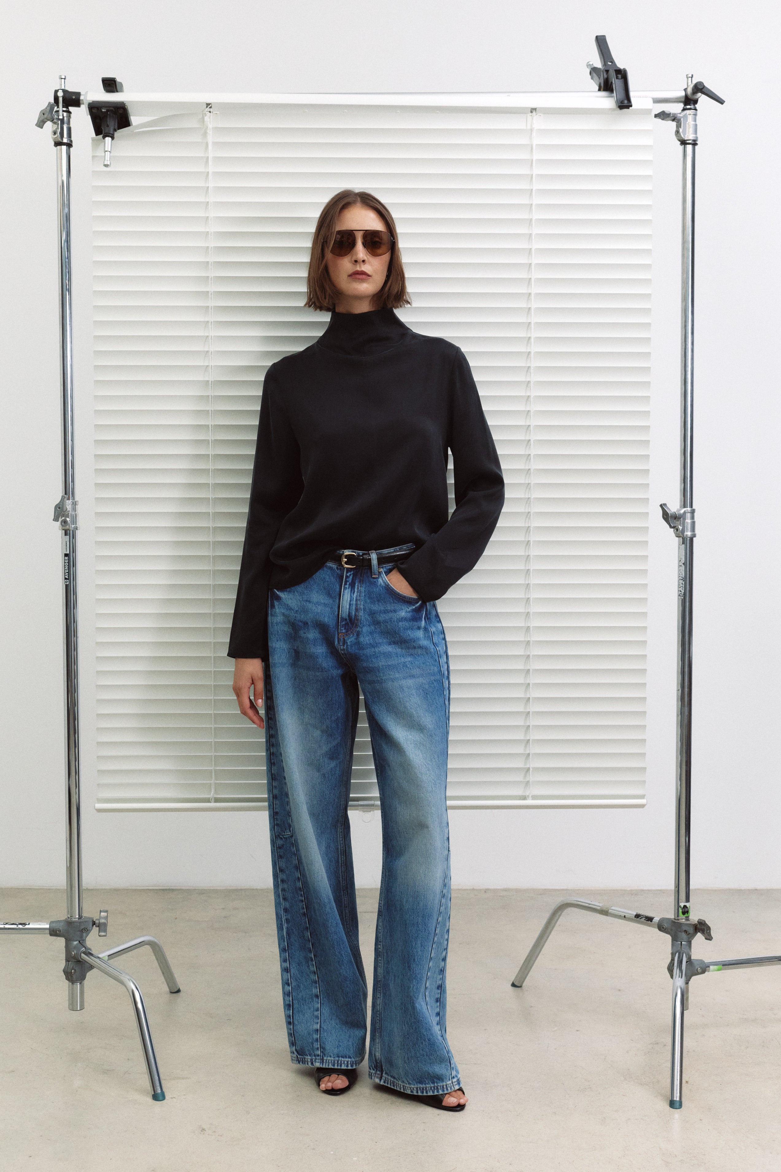 THALIA | High Neck Long Sleeve Top
