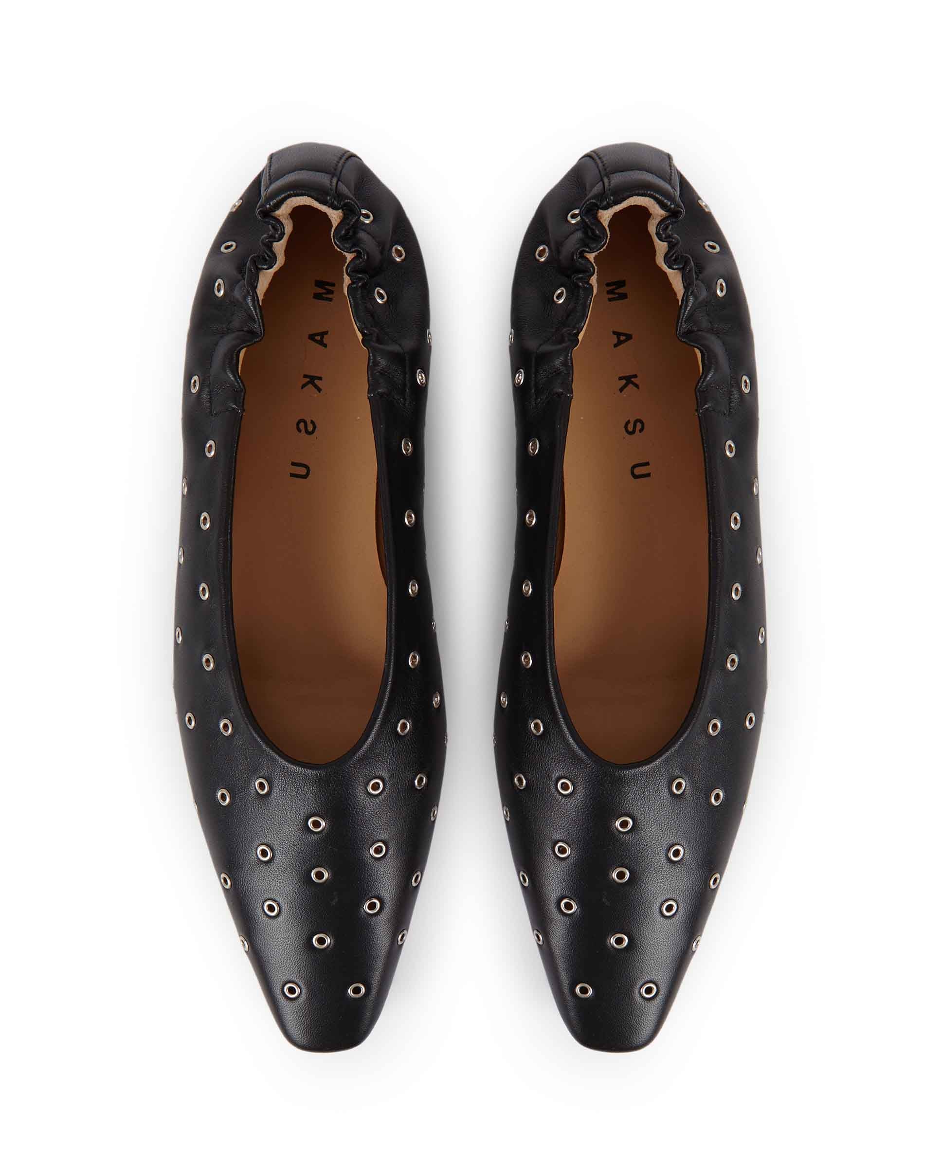 NICO | Leather ballerina black – shopmaksu EU