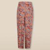 IRAMA | Terracotta Multi Liberty Floral Cotton Trousers