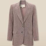 CANNES | Blazer estructurado de corte relajado en bronce metalizado