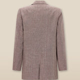 CANNES | Blazer estructurado de corte relajado en bronce metalizado