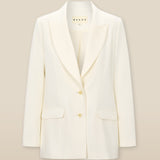 PARUL | Cream Relaxed Fit Structured Blazer